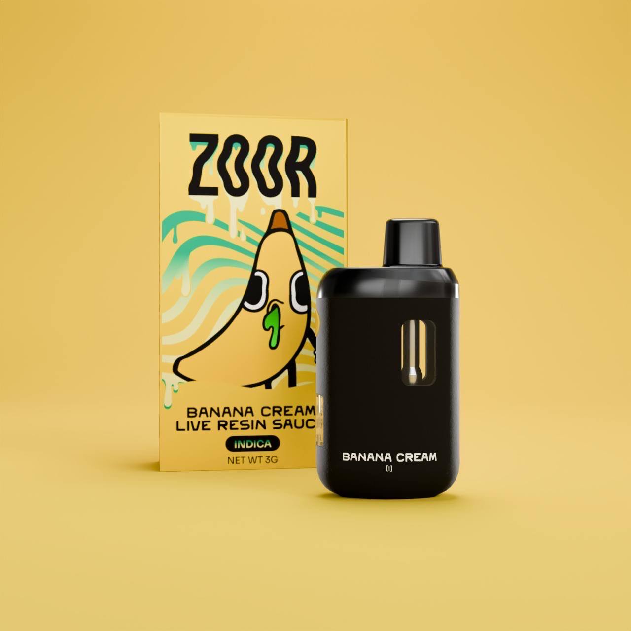Zoor 3 Gram Disposable Vape - Banana Cream (Indica)