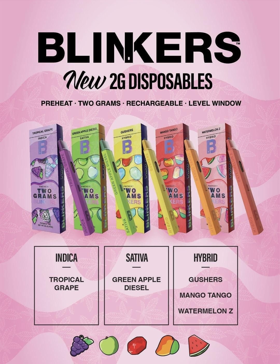 Blinkers Fruits Disposable 2 Gram