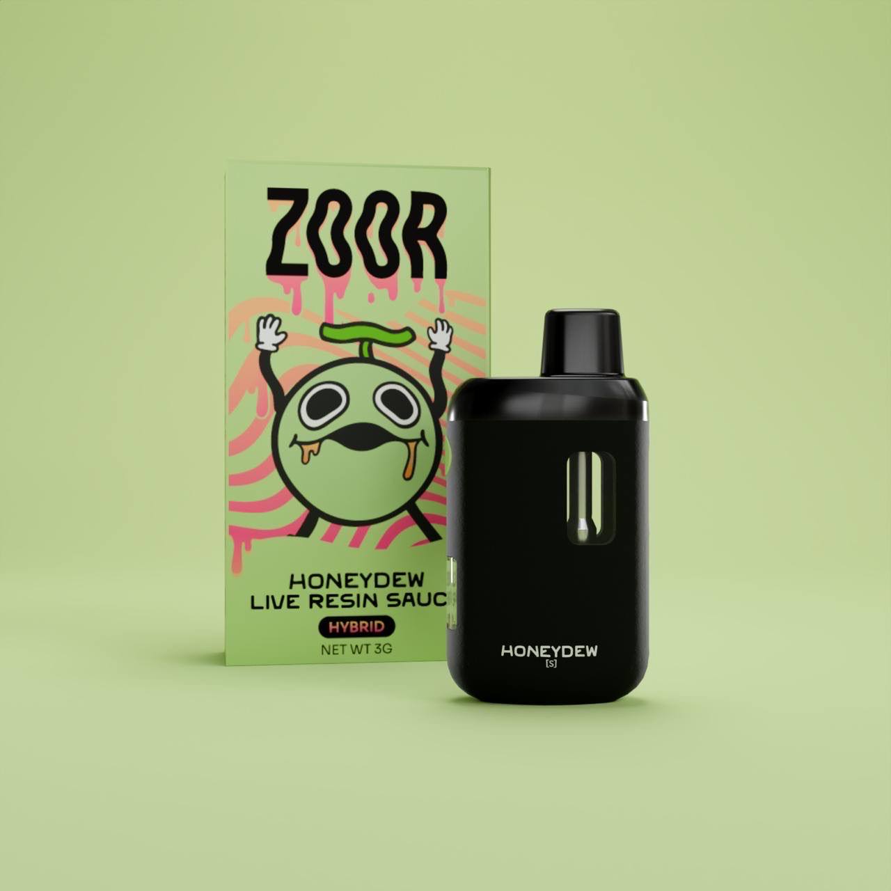Zoor 3 Gram Disposable Vape - Honeydew (Hybrid)
